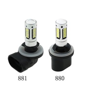 1Pcs H27 H27W2 881 880 Car LED Fog light Bulbs 30smd 4014 LED Yellow White Auto Fog Lamp Daytime Run
