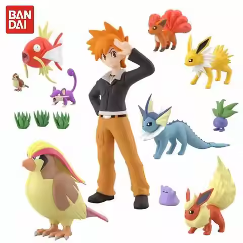 Bandai Original Pokemon 1/20 Scale World Onix Vileplume Snorlax Arcanine Anime Model Toys Assemble t