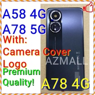 (2 Colors) NEW ORI Back Battery Cover Housing with Camera Lens Glass Cover for Oppo A78 5G /A78 4G /