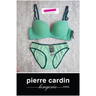 Pierre CARDIN BRA SET PB7-435B GREEN Size 34 B75 Panty M
