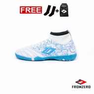 Fromzero - Sepatu Futsal Starkia 34 - 38 Baltic Booth Junior/Kids IN White Tosca Original