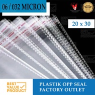 OPP seal plastic 20x30 06 double press opp plastic 20 x 30