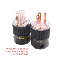 AudioXSOCC HiFi Audio Power Cord Plug National Standard Purple Copper Plated Terminal Block High Fid