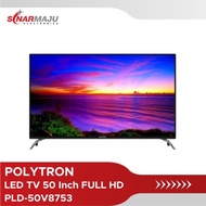 led tv 50 inch polytron full hd cinemax soundbar pld50v8753