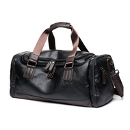 Leather Man Duffel Bags Large Capacity Travel Bags Fashion Weekender Bags Men Gym Bags