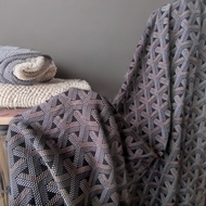 Abstract patterned rayon fabric, premium viscose rayon fabric