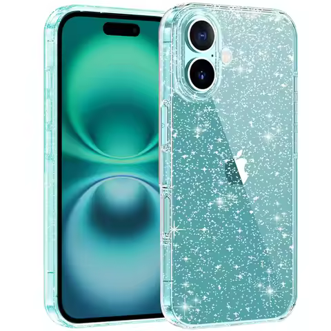 Case for iPhone 16 Pro/ 16 Pro Max/16 Plus - Transparent Glitter Case