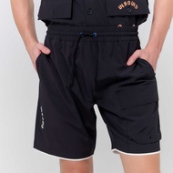 UNBOUND SYMBOL EMBROIDERED SHORT >BLACK กางเกงขาสั้นปักลาย (เฉพาะกางเกง)