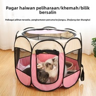 Cat Delivery Room Foldable Cat Cage Pet Fence Kennel Tent Cat Litter Cat Delivery Room Octagonal Cag