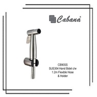 Cabana CB90SS-DIY SUS304 Hand Bidet c/w 1.2m Flexible Hose + Holder