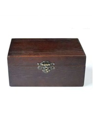 1套（附6個螺絲）木製盒扣和閂和鎖和扣和五金配件，適用於復古禮品盒、珠寶盒、箱子