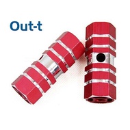 [Out-t] 2Pcs Aluminum M TB Bike A xle Pedal Non-slip Front Rear A xle Foot Pegs Socle Footrest Pedal