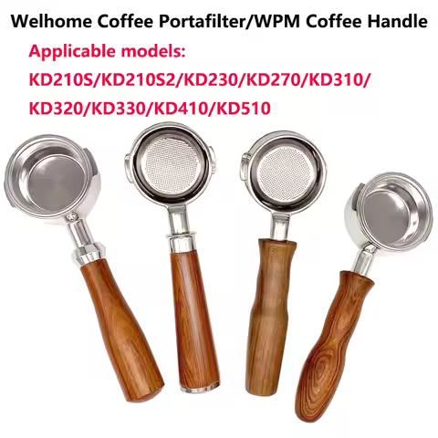 Welhome Coffee Portafilter/WPM Coffee Handle Sutiable For KD210S/KD210S2/KD230/KD270/KD310/ KD320/KD