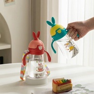 Exclusive Transparent Children's Drinking Bottle with Strap 280ml & 450ml Aesthetic Drinking Contain