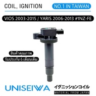Uniseiw Spark Plug Coil VIOS Year 2003-2015 (1NZ) YARIS 2006-2013 Engine 1NZ-FE 6 U-02240