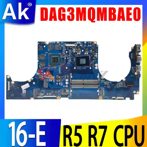 For HP Victus 16-E Laptop Motherboard DAG3MQMBAE0 R5 CPU RTX3050Ti 4G GN20-P1-A1 Notebook Mainboard 
