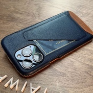 iPhone 13/13Pro 經典系列全包覆手機皮套 -海軍藍