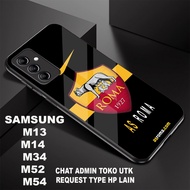 COD59/Softcase glossy shine MOTIF AS ROMA/AC MILAN SAMSUNG M10 M11 M12 M13 M14 M20 M21 M22 M23 M30 M