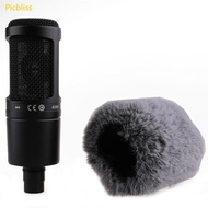 Picbliss Artificial Fur Windscreen Microphone Cover Fuzzy Guard For AT2020 Microphone