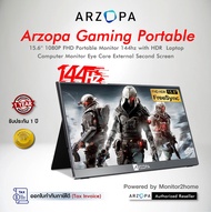 Arzopa G1 Game 1080P 15.6'' 144Hz FHD Portable Gaming Monitor with HDR Laptop Computer Monitor Eye Care External Second Screen for Switch, Xbox, PS5, Laptop, PC