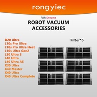 rongyiec Filter compatible with:Dreame Robot Vacuum D20 Ultra,L10s Pro Ultra,L10s Pro Ultra Heat,L10