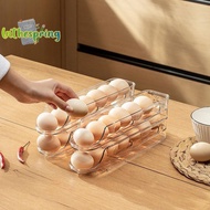 [spring-t] 1/2/3-layer Egg Storage Box Automatic Rolling Eggs Holder Rack Ladder Refrigerator Eggs D