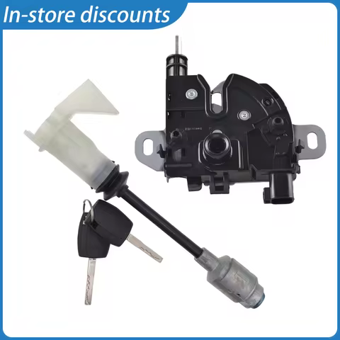 Integrated hood lock plus key cylinder matching dual group, applies 03-12 Focus C-Max DM2 & Kuga I,O