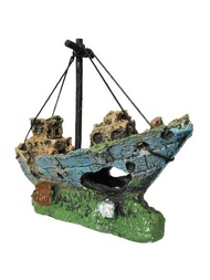 （1入）水族箱裝飾海盜沉船