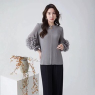 Womens New Loose Oversized Slimming Pleated T-shirt