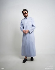 SAMASE Jubah Saudi Slim A120 Jubah Ghamis Pria Dewasa Lengan Panjang Terbaru 2026