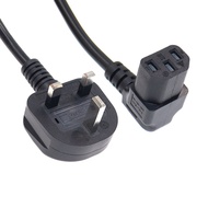 UK BS1363 3 pin Plug  to C13 Female PDU Angle Power Cables,IEC C13 angle adapter,Power cord angle ad