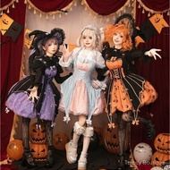 Lolita Complete Set lolita Halloween Pumpkin Dress Lolita Black Sweet Style Dress