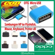 OTG MINI MICRO USB untuk HP OPPO A33 A37 A83 A11K  A3S A5 A7 A9 A1K A71 A79 F1 F1S F3 PLUS F5 F7 A15