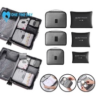 Set Travel Storage Bag Organizer Bag Luggage Packing Cubes Clothes Storage Toiletries Bag W7y0