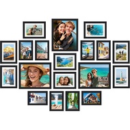 upsimples 19 Pack Picture Frames Collage Wall Decor for Mounting or Tabletop Display, Photo Gallery 