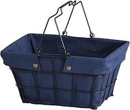 Abite FW-601-NV Wire Fabric Basket, S, Navy, W 13.2 x D 9.8 x H 6.5 inches (33.5 x 25 x 16.5 cm) (no