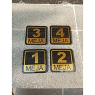 Acrylic table numbers / stick-on table numbers / acrylic cafe / cafe table numbers