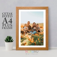 A4 Photo Printing Package + A4 Frame 8RP Figure Photo Frame 10R 21x30 cm