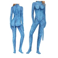 2026 Halloween Anime Movie Avatar 2 Male Female Tail Same Style Role-Playing Conjoined Tights Avatar