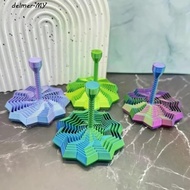 DELMER Fractal Fidget Star Model, S/M/L Expanded Visual Illusion Hexagon, Spirals Sensory Toy Portab