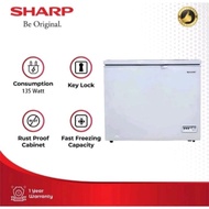 [Ready Stock] Sharp Chest Freezer Box Pembeku Putih 310 Liter + Kunci