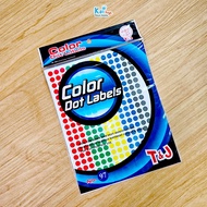 TOM AND JERRY Round Children's Sticker No. 97 / 114 / T&J Color Dot Label Diameter 8mm / 13mm