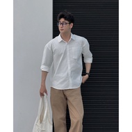 Men's Loose Oxford Shirt - Relaxed Oxford Shirt - The Circles