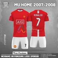 Man United Cristiano Ronaldo Football Jersey 2007-2008 CR7 Home Short Sleeve Free Custom Design Name