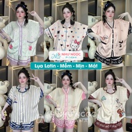Pajama sets, women's pajamas, home wear, batwing sleeve shirts and Shorts made of soft, smooth, cool