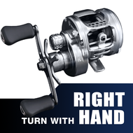 Seasir Sirius Reel CNC แบบกลมรีลอลูมิเนียมเบรควงกลม7 + 1BB NMB 7.3:1อัตราทดเกียร์ลากสูงสุด5กก. รอกม้