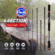 Length Changeable Travel Fishing rod 2.1m 2.28m Casting Rod Spinning Rod For Big game Fishing Rod JerkBait Rod 5 Sections