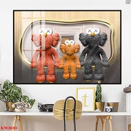 Kaws Wall Painting - Bearbrick Cool Cool 02 - Mirror Laminate Painting