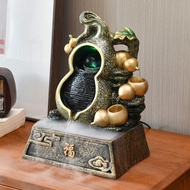 Feng Shui Ornaments Flowing Water Ornaments Desktop Fun Fountain Circulating Water Flowing Water Ornaments Creative Living Room Office Landscape Decoration Money-making Opening Gifts Money-gathering Feng Shui Ornaments Flowing Water Ornaments Good Lu