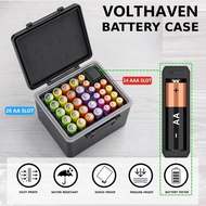 New Volthaven Battery Case Aa Aaa Water-Resistant Battery Case Box